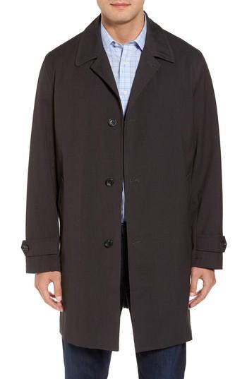 Men's Michael Kors Trim Fit Waterproof Overcoat L - Grey