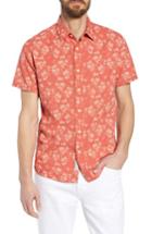 Men's Grayers Red Palm Island Sport Shirt - Ivory