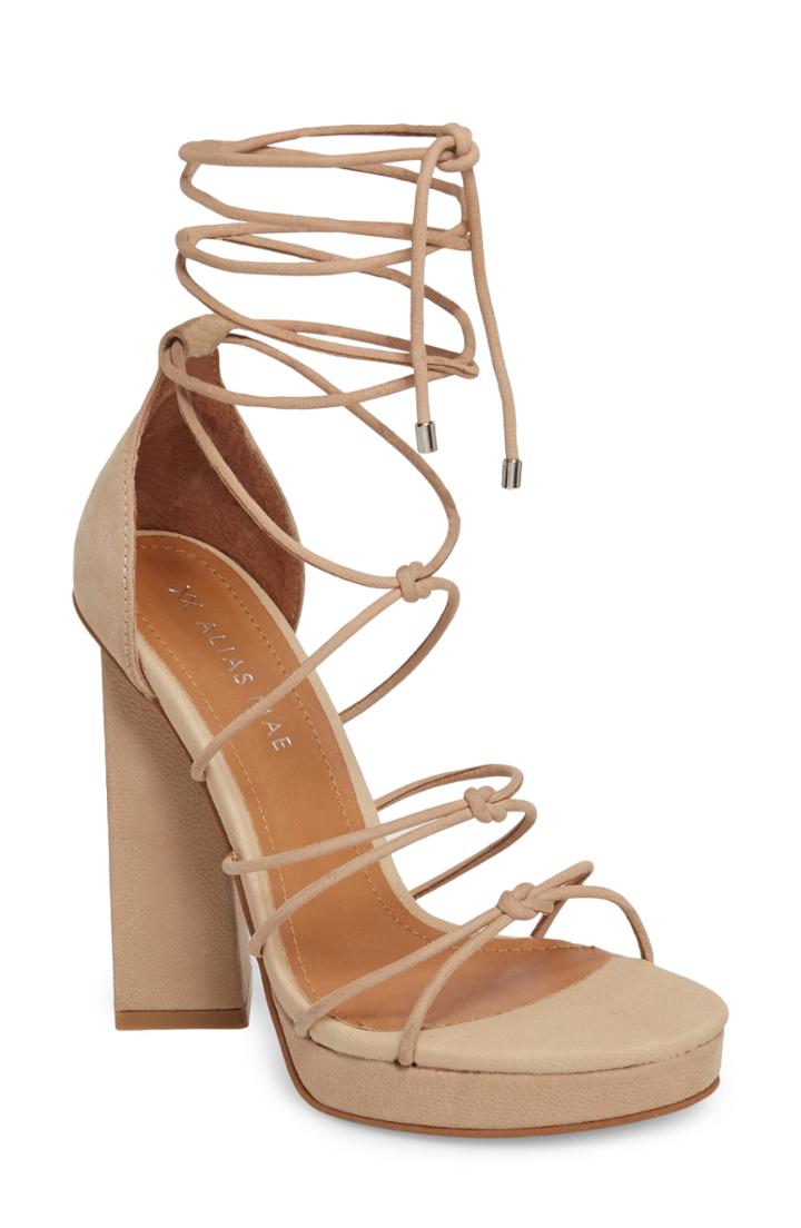 Women's Alias Mae Bordega Ankle Wrap Sandal Us / 38eu - Beige