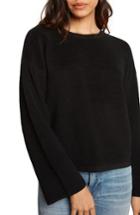 Women's Willow & Clay Cutout Ribbed Sweater - Black
