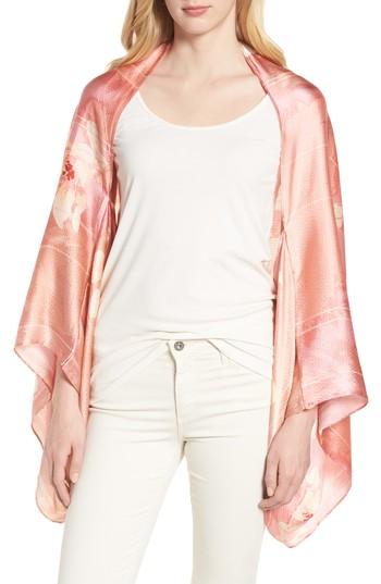 Women's Nordstrom Silk Shrug Kimono, Size - Pink