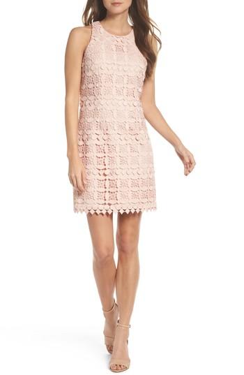 Women's Eliza J Lace Racerback Shift Dress - Pink