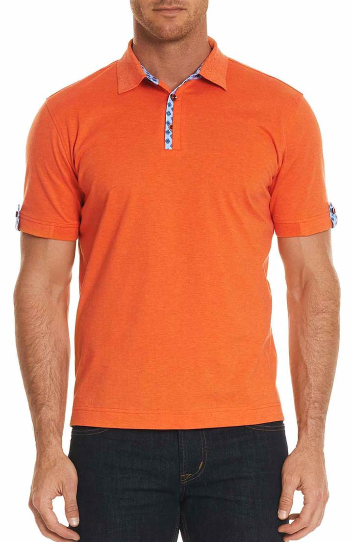 Men's Robert Graham Diego Classic Fit Polo - Orange