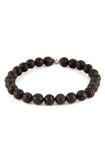Men's Mr. Ettika Lava Stone Bead Bracelet