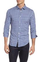 Men's Stone Rose Gingham Print, Size - Blue