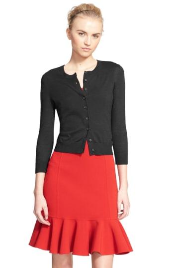 Women's Michael Kors Featherweight Cashmere Cardigan - Black