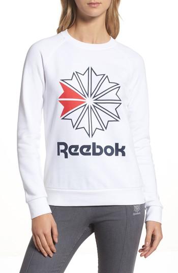 Women's Reebok Starcrest Pullover - White