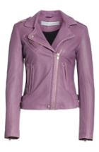 Women's Iro Leather Moto Jacket Us / 34 Fr - Pink