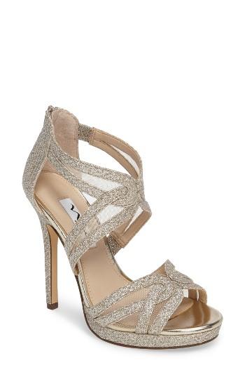 Women's Nina Fayette Strappy Sandal .5 M - Metallic