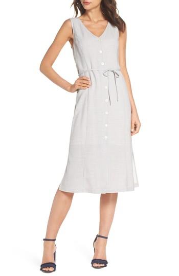 Women's First Monday Gingham Midi Dress - Grey
