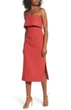 Women's C/meo Collective Infinite Strapless Dress, Size - Red