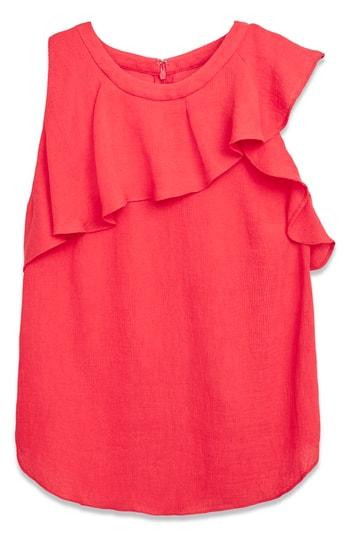 Women's Rachel Roy Collection Ruffle Neck Top - Red