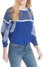 Women's Free People Carly Embroidered Blouse
