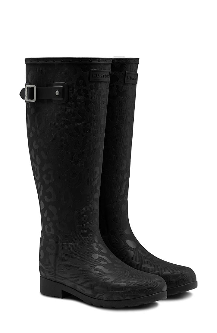 Women's Hunter Original Insulated Refined Rain Boot, Size 6 M - Black