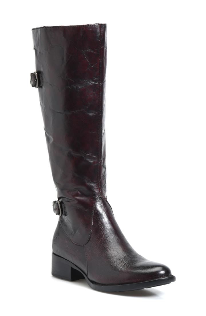 Women's B?rn Gibb Knee High Riding Boot M - Burgundy