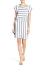 Women's Caslon Stripe Linen Shift Dress