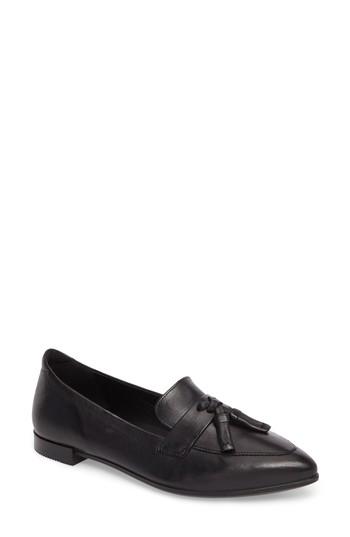 Women's Ecco Pointy Toe Flat -5.5us / 36eu - Black