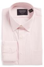 Men's Nordstrom Men's Shop Classic Fit Non-iron Solid Dress Shirt .5 - 36 - Pink