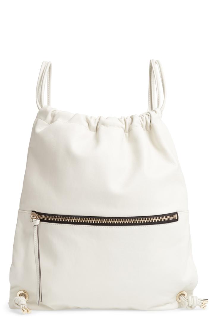 Vince Camuto Kira Leather Backpack - White