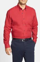 Men's Cutter & Buck 'nailshead' Classic Fit Sport Shirt, Size - Red (online Only)