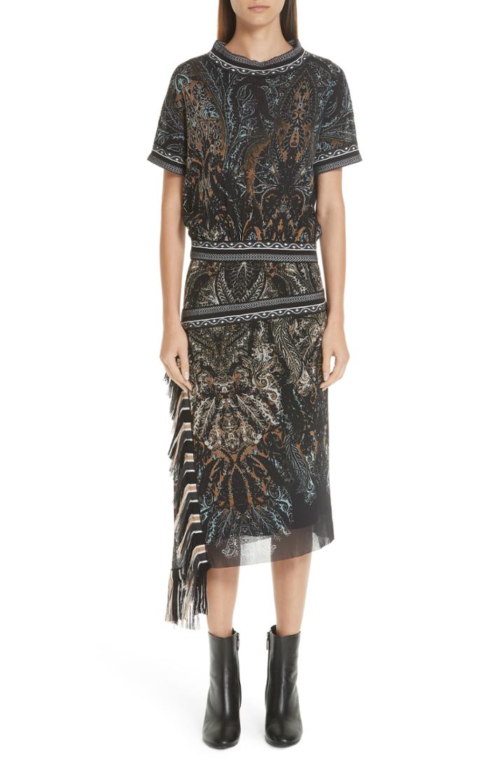 Women's Fuzzi Mixed Paisley Print Dress
