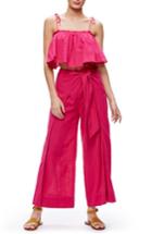 Women's Free People Tropic Babe Crop Top & High Waist Pants Set - Pink