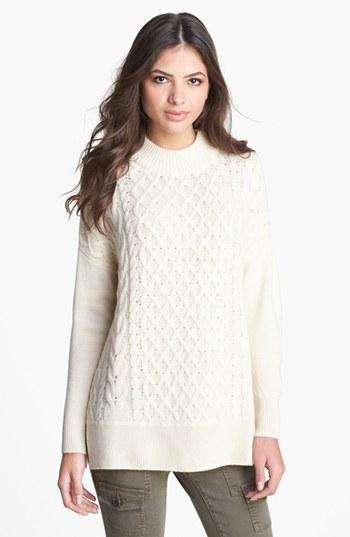 Joie 'bryanne' Cable Knit Sweater Heather