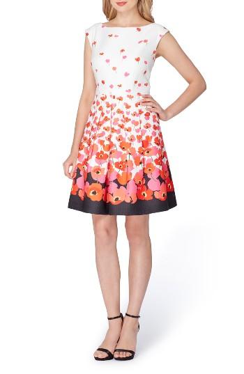 Women's Tahari Floral Fit & Flare Dress
