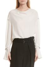 Women's 3.1 Phillip Lim Pierced Sleeve Silk Blouse