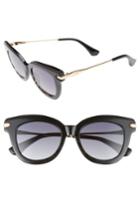 Women's Sonix Elliot 48mm Cat Eye Gradient Sunglasses - Black Fade/ Black