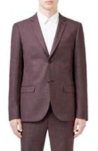 Men's Topman Skinny Fit Crosshatch Suit Jacket