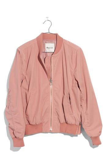Women's Madewell Side Zip Bomber Jacket