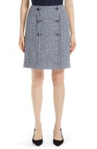 Women's St. John Collection Contrast Geometric Knit Sailor Skirt