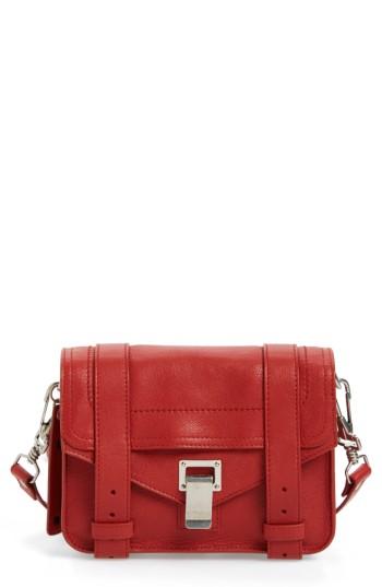 Proenza Schouler 'mini Ps1' Lambskin Leather Crossbody Bag - Pink