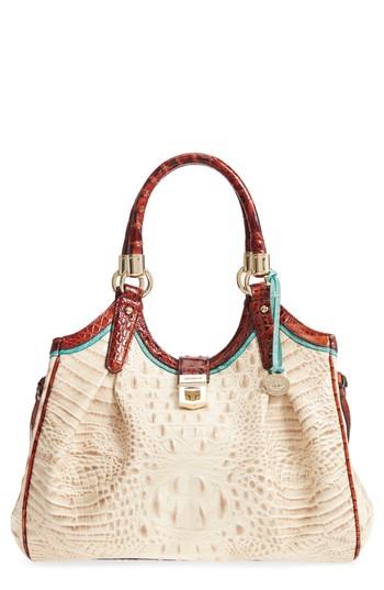 Brahmin Elisa Leather Shoulder Bag - Ivory