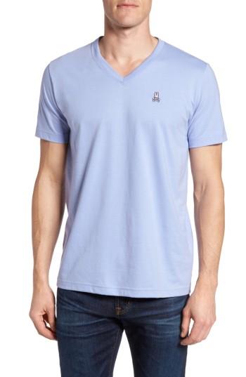 Men's Psycho Bunny Classic V-neck T-shirt (xs) - Purple