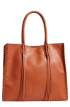 Emperia Cadence Faux Leather Whipstitch Tote - Brown