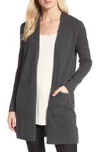 Women's Eileen Fisher Long Cashmere Cardigan, Size - Green