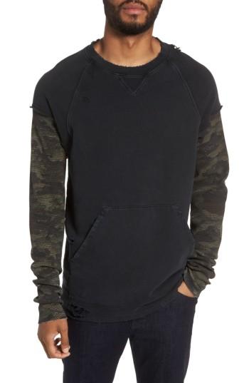 Men's Hudson Jeans Striker Slim Fit Crewneck Sweatshirt - Grey