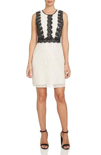 Women's Cece Colorblock Lace A-line Dress
