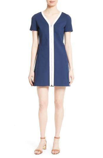 Women's Tory Burch Kimberly Zip Front A-line Dress