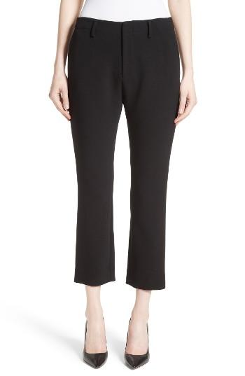 Women's Co Crop Cigarette Pants - Black