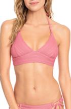 Women's Robin Piccone Lily Halter Bikini Top - Pink