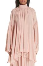 Women's Stella Mccartney Tanya Gathered Silk Top Us / 36 It - Pink