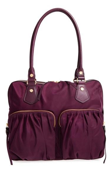 Mz Wallace 'jane' Bedford Nylon Handbag - Purple