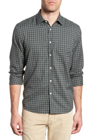 Men's Billy Reid John Standard Fit Check Sport Shirt - Grey