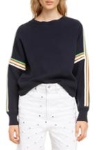 Women's Isabel Marant Etoile Kaori Stripe Sweater Us / 40 Fr - Black