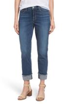 Women's Nydj 'marnie' Stretch Cuffed Boyfriend Jeans - Blue