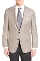 Men's Hickey Freeman Classic Fit Windowpane Wool Sport Coat