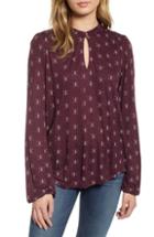 Women's Chaus Smocked Sleeve Blouse